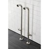 Aqua Vintage AE810S8DX Freestanding Tub Supply Line, Brushed Nickel AE810S8DX